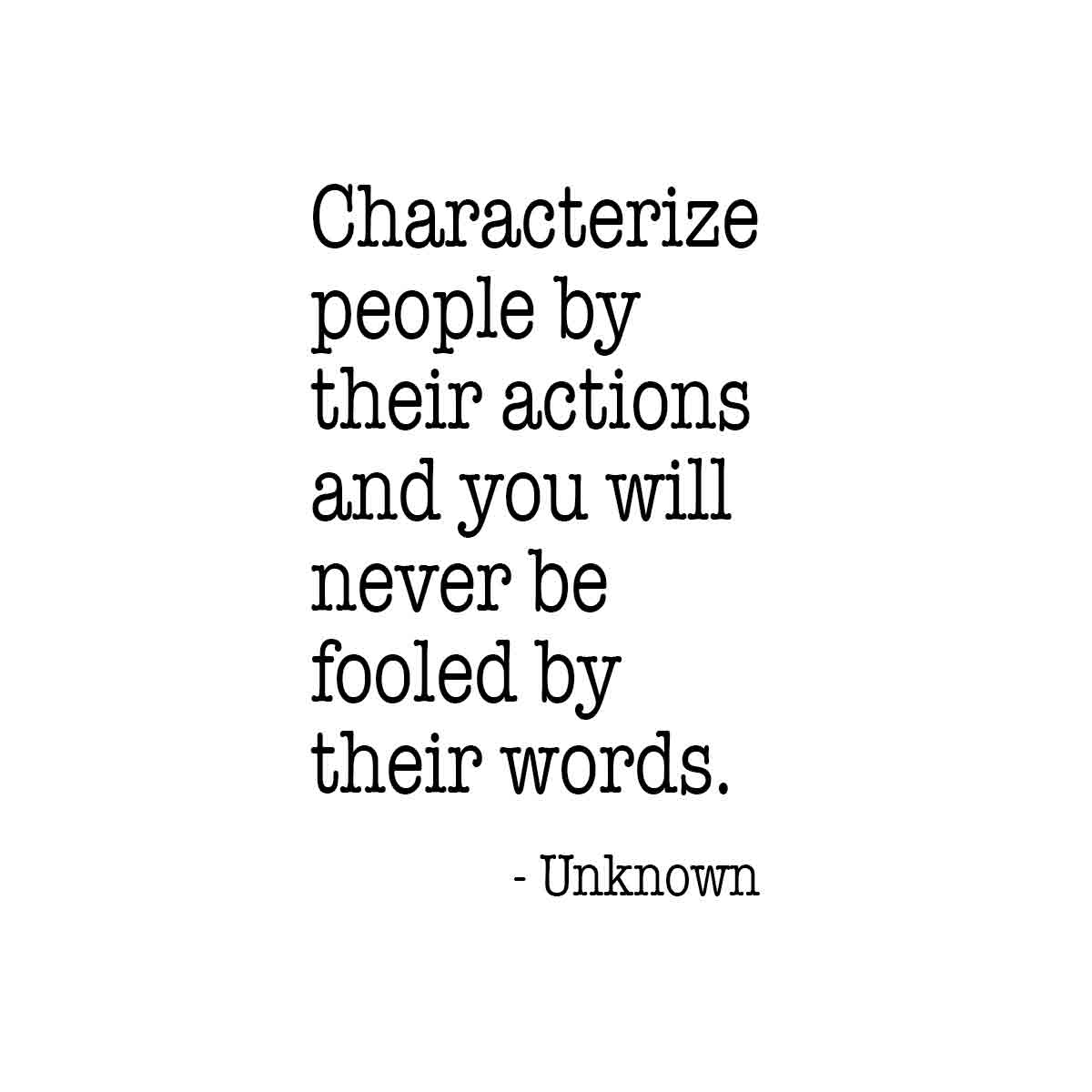 Characterize people