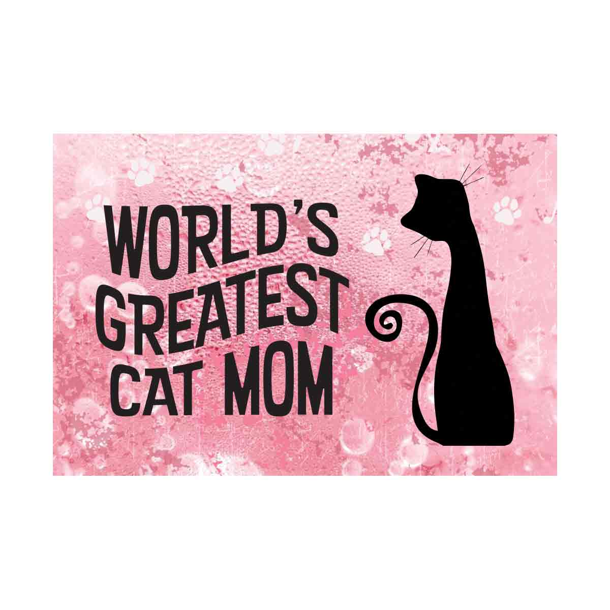 Worlds greatest cat mom - Pink